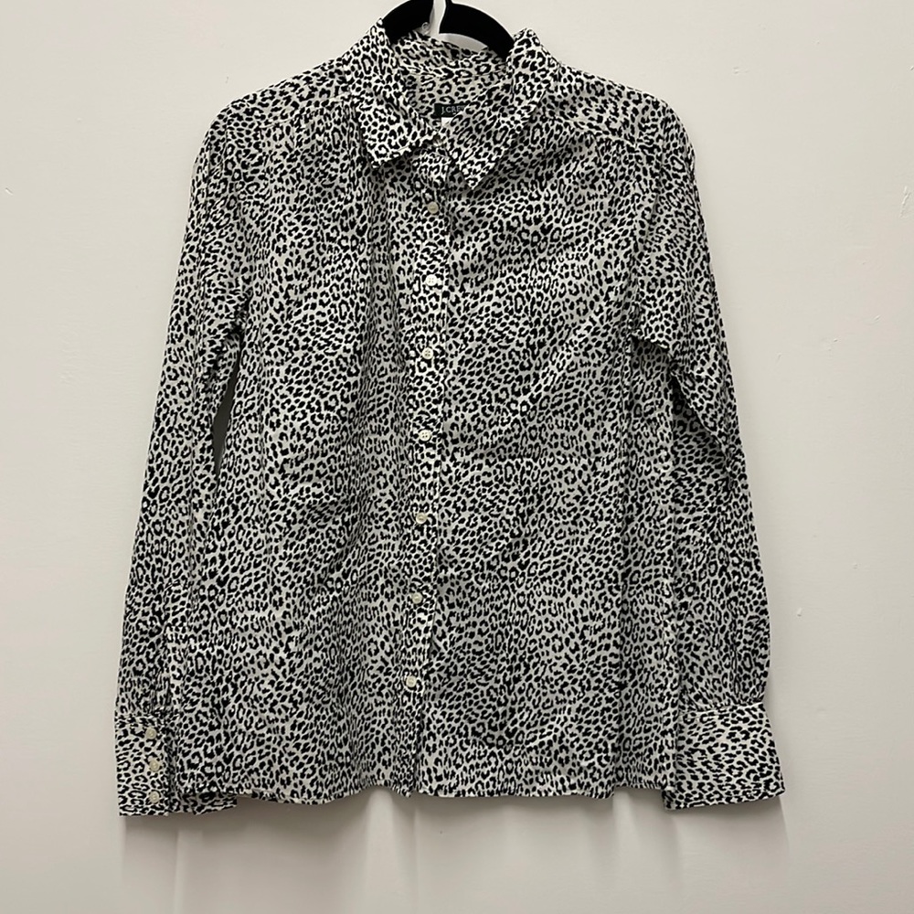 J.Crew Cheetah Print Button Down